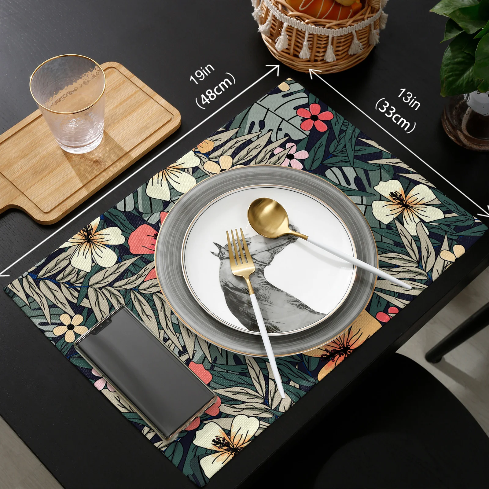 Tropical Plants Leaves Flowers Table Runners and Placemats Set Hotel Wedding Table Decoration Table Runner Luxury
Tropical Plants Leaves Flowers Table Runners and Placemats Set Hotel Wedding Table Decoration Table Runner Luxury