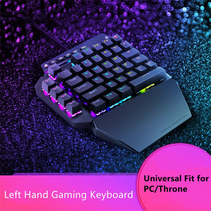 One-hand Mechanical Gaming Keyboard for PS4 Xbox Portable Mini Gaming Ergonomic Backlit Keyboard for Desktop Laptop PC Gamer 
One-hand Mechanical Gaming Keyboard for PS4 Xbox Portable Mini Gaming Ergonomic Backlit Keyboard for Desktop Laptop PC Gamer