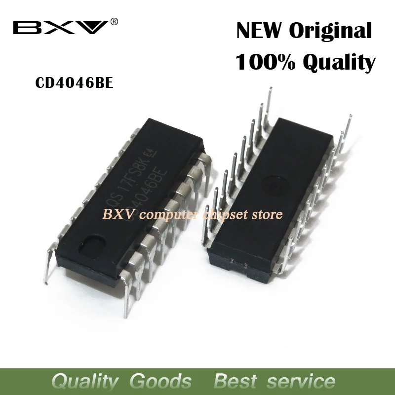 10 шт. CD4046BE DIP16 CD4046 DIP 4046BE DIP-16 cd4046nl HEF4046BP новый и оригинальный ic | Электронные