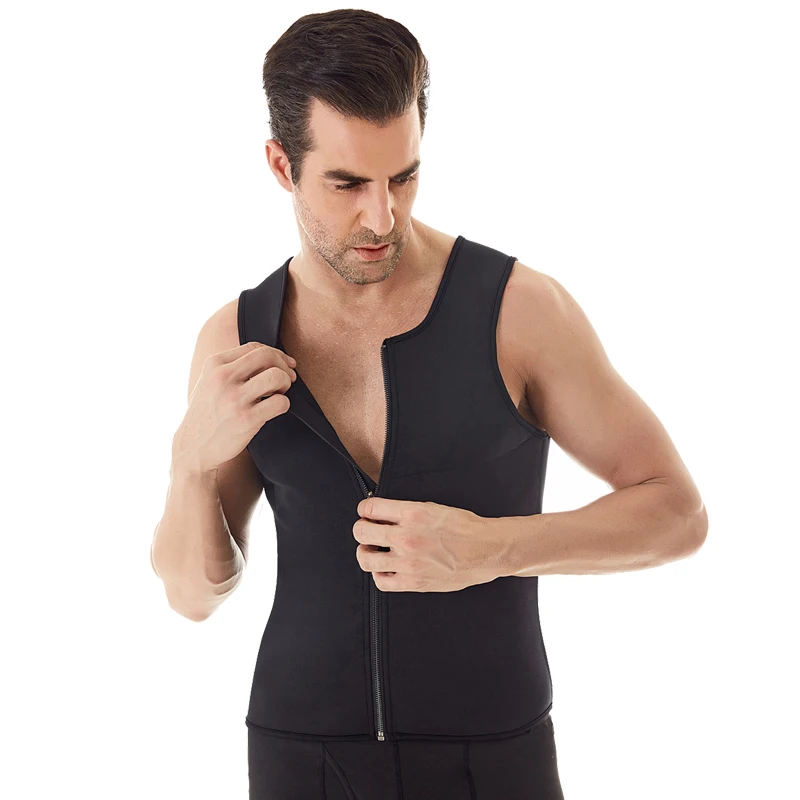 FIber Win Men Fashion Fitness Gym Neoprene Sauna Vest Sweaty Hot Waist Trainer Body Shaper Slimming Suit Weight Loss Zipper Vest
FIber Win Men Fashion Fitness Gym Neoprene Sauna Vest Sweaty Hot Waist Trainer Body Shaper Slimming Suit Weight Loss Zipper Vest