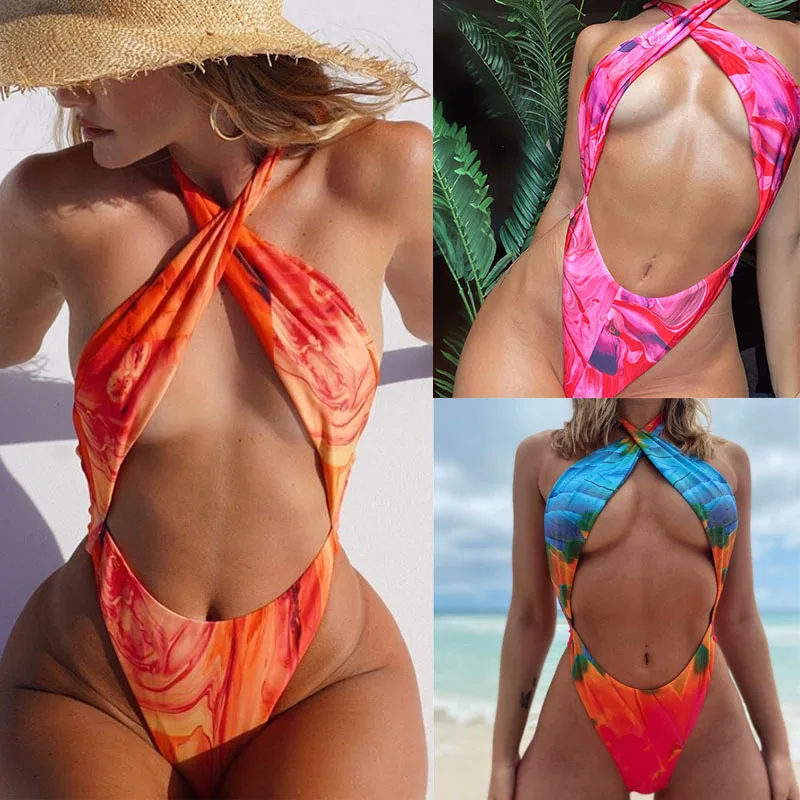 New Summer One-piece Swimsuit Euro-American Sexy Backless Sexy Swimwear Thong Bikini Bathing Suits Woman 2020
New Summer One-piece Swimsuit Euro-American Sexy Backless Sexy Swimwear Thong Bikini Bathing Suits Woman 2020