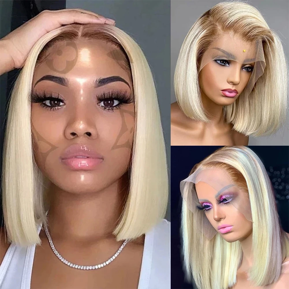 4/613 Bob Wig Human Hair for Women Blonde Straight Lace Front Wig Glueless Transparent Lace Wigs 150% Ombre Human Hair Wig 13x1
4/613 Bob Wig Human Hair for Women Blonde Straight Lace Front Wig Glueless Transparent Lace Wigs 150% Ombre Human Hair Wig 13x1