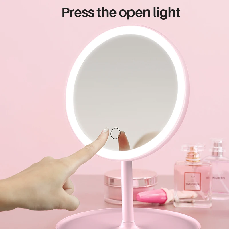 Led Light Makeup Mirror Adjustable LED Easy Take Face Mirror Touch Dimmer USB Vanity Backlit Mirror Table Cosmetic Mirror
Led Light Makeup Mirror Adjustable LED Easy Take Face Mirror Touch Dimmer USB Vanity Backlit Mirror Table Cosmetic Mirror