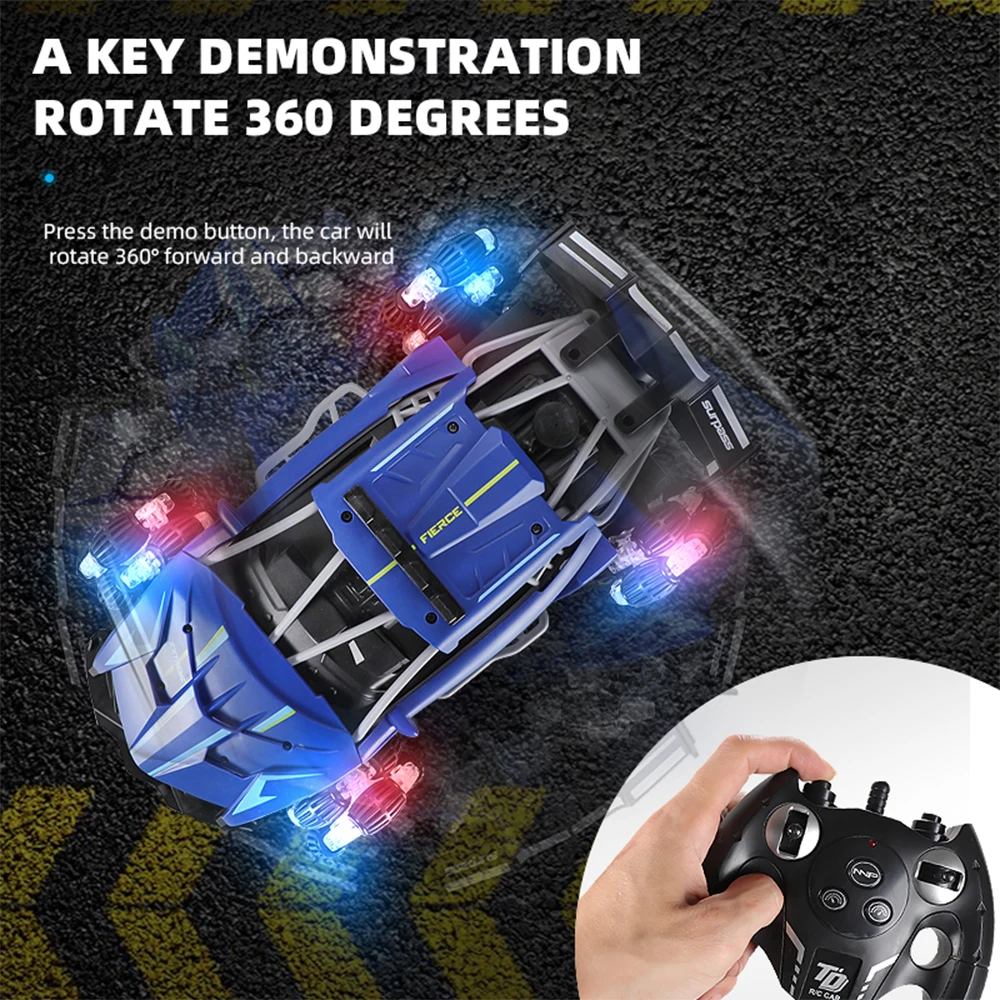 High-Speed Wireless 2.4GRemote Control Car Wheels With Lights Drifting in Place, Light Spray Automatic Demonstration Toys
High-Speed Wireless 2.4GRemote Control Car Wheels With Lights Drifting in Place, Light Spray Automatic Demonstration Toys