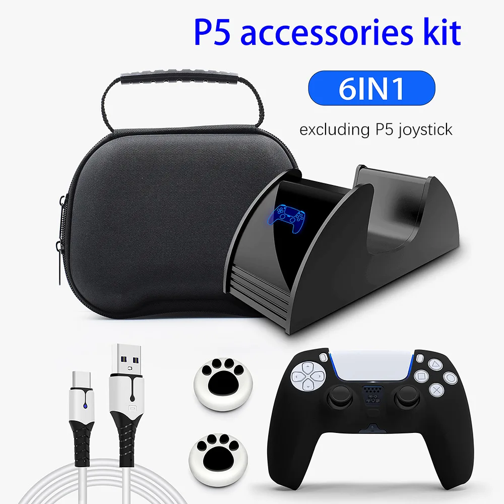 For Sony Playstation5 PS5 Controller Thumb Stick Grip EVA Hard Cover Shell Protective Case Charger USB Type-C Charging cable
For Sony Playstation5 PS5 Controller Thumb Stick Grip EVA Hard Cover Shell Protective Case Charger USB Type-C Charging cable