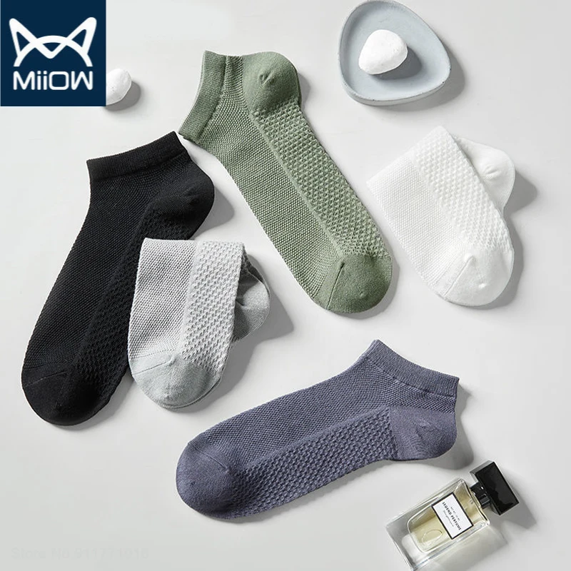 5Pairs MIIOW Man Cotton Short Socks Fashion Breathable Mesh Men Comfortable Solid Color Casual Ankle Sock Male Thin Sports Socks
5Pairs MIIOW Man Cotton Short Socks Fashion Breathable Mesh Men Comfortable Solid Color Casual Ankle Sock Male Thin Sports Socks