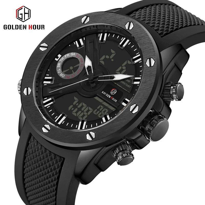 GH123 Mens Watches Luxury Brand Watch Fashion Silicone Strap Waterproof Quartz Watch Men Sport Military Wristwatch Male
GH123 Mens Watches Luxury Brand Watch Fashion Silicone Strap Waterproof Quartz Watch Men Sport Military Wristwatch Male