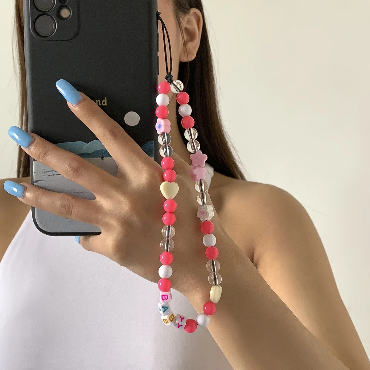 Ins Woven Smile Love Letter Beaded Anti-lost Phone Chain Soft Ceramic Lanyard Charm Strap Mobile For Girls Phone Choker Keys
Ins Woven Smile Love Letter Beaded Anti-lost Phone Chain Soft Ceramic Lanyard Charm Strap Mobile For Girls Phone Choker Keys