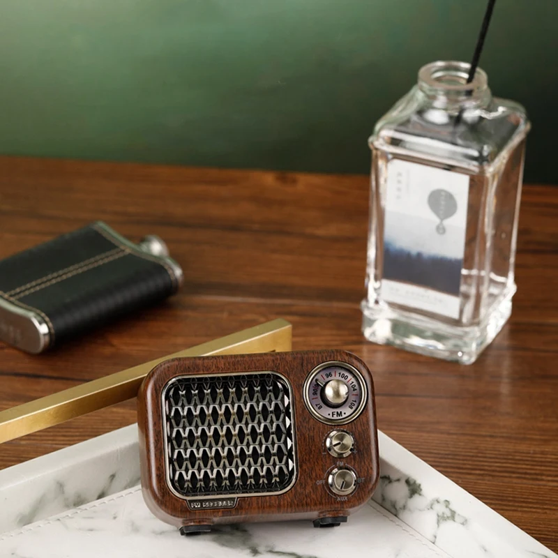 FM Small Retro Radio with Bluetooth, Nostalgic Radio with 1100MAh Rechargeable Battery, Support AUX/TF Card/Bluetooth
FM Small Retro Radio with Bluetooth, Nostalgic Radio with 1100MAh Rechargeable Battery, Support AUX/TF Card/Bluetooth