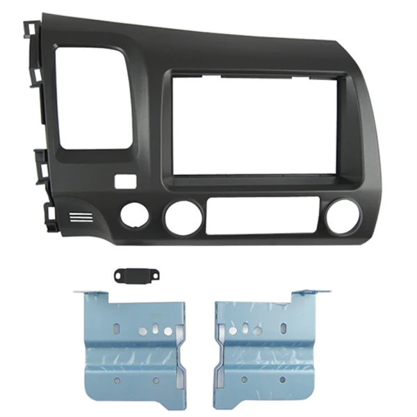 Двойной Din автомобильный DVD рамка Dash комплект для Honda Civic 2007 2011 (левое колесо) Радио