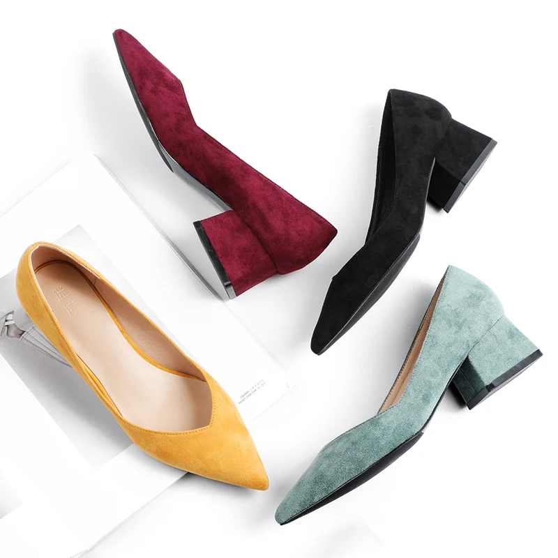 Fashion black pointed V mouth heeled shoes women black heels 2020 new suede mid-heel shoes ladie shoes talon femme High heels
Fashion black pointed V mouth heeled shoes women black heels 2020 new suede mid-heel shoes ladie shoes talon femme High heels