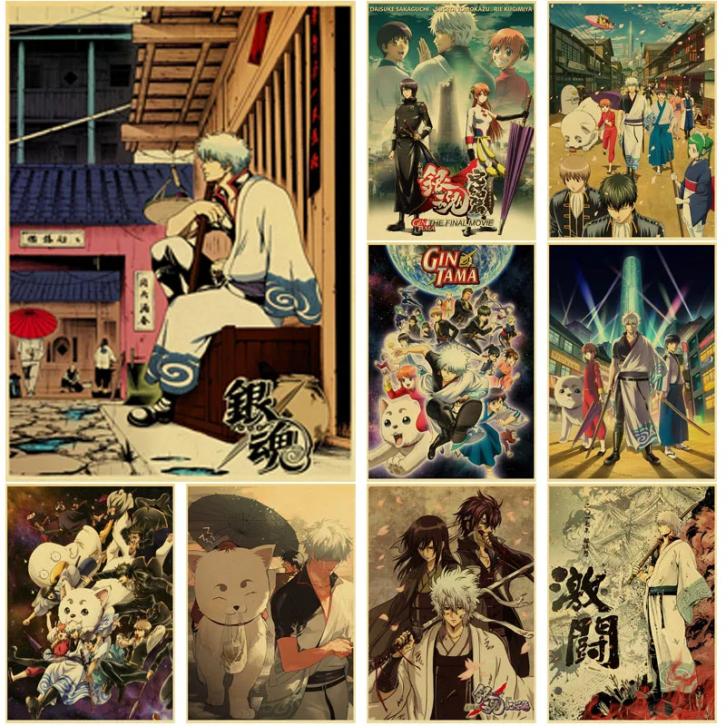 Buy 3 Get 4 Anime Gintama Poster Art Retro Posters Kraft Paper Decorative Painting Home Room Decor Wall Sticker Fans Collection
Buy 3 Get 4 Anime Gintama Poster Art Retro Posters Kraft Paper Decorative Painting Home Room Decor Wall Sticker Fans Collection