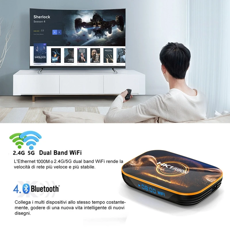 And roid 10.0 TV Box HK1 RBOX 4GB 64GB TVbox Smart TV BOX Quad-Core RK3318 4K 60fps USB3.0 Set top Box J0PB
And roid 10.0 TV Box HK1 RBOX 4GB 64GB TVbox Smart TV BOX Quad-Core RK3318 4K 60fps USB3.0 Set top Box J0PB