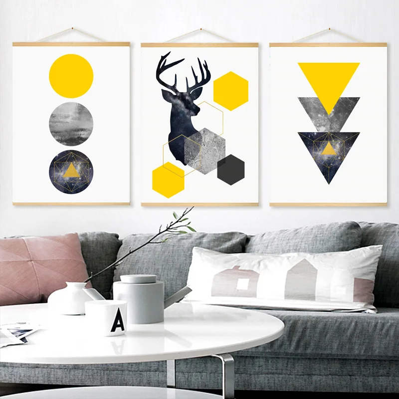 Nordic Creative Geometric Abstraction Canvas Scroll Painting Home Decoration Wall Picture Poster Waterproof Elk Wall Art Canvas
Nordic Creative Geometric Abstraction Canvas Scroll Painting Home Decoration Wall Picture Poster Waterproof Elk Wall Art Canvas