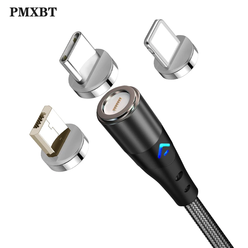 Магнитный Micro USB кабель для iPhone X samsung Xiaomi Redmi мобильный телефон Быстрая зарядка usb