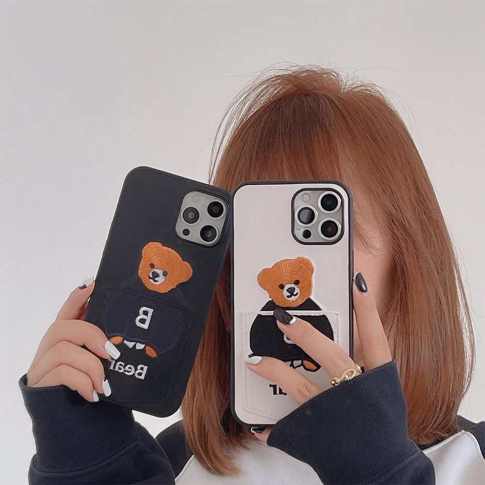 Cartoons Leather Phone Case for IPhone 12 Cute Bear Leather Luxury Card Package Cover for IPhone 11 Pro Max X XR XS Max 12 Case
Cartoons Leather Phone Case for IPhone 12 Cute Bear Leather Luxury Card Package Cover for IPhone 11 Pro Max X XR XS Max 12 Case
