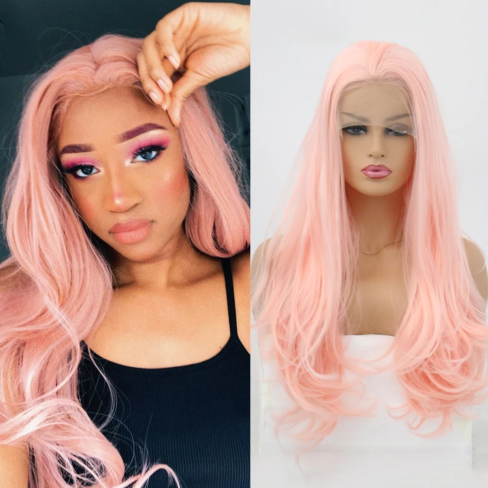 FANXITON Pink Wig Synthetic Lace Front Wig Long Wavy Wigs High Temperature Fiber Hair Lace Wigs For Women Cosplay
FANXITON Pink Wig Synthetic Lace Front Wig Long Wavy Wigs High Temperature Fiber Hair Lace Wigs For Women Cosplay