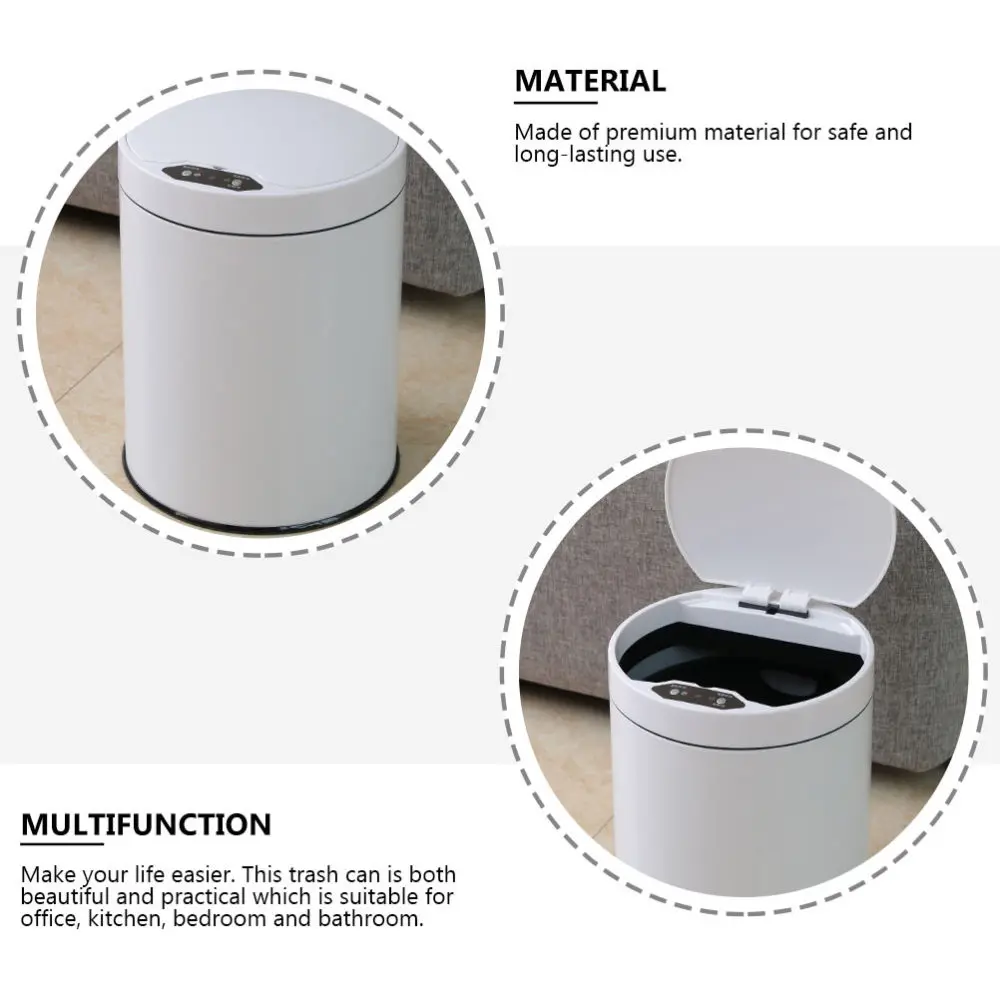 1Pc Smart Sensor Trash Can Automatic Induction Dustbin Useful Garbage Can(White)
1Pc Smart Sensor Trash Can Automatic Induction Dustbin Useful Garbage Can(White)