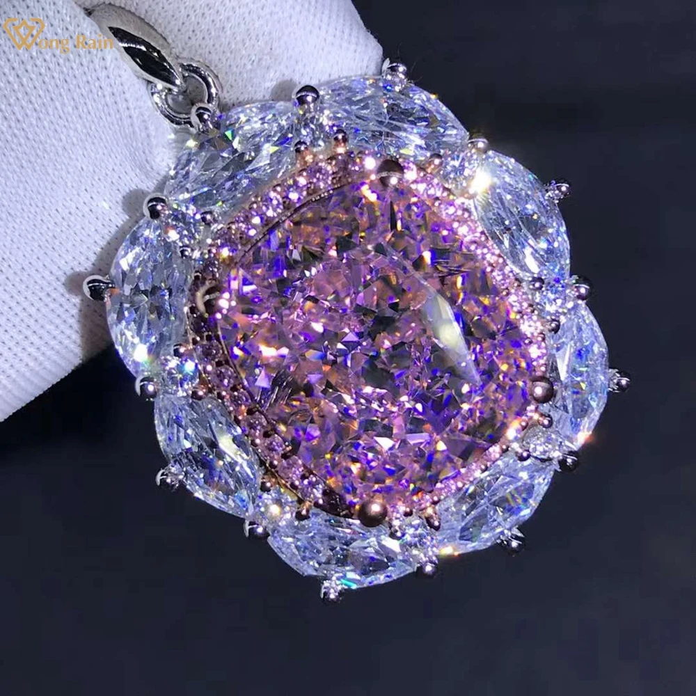 Wong Rain Luxury 925 Sterling Silver VVS Crushed Ice Cut 8 CT Created Moissanite Gemstone Women Pendant Necklace Fine Jewelry
Wong Rain Luxury 925 Sterling Silver VVS Crushed Ice Cut 8 CT Created Moissanite Gemstone Women Pendant Necklace Fine Jewelry