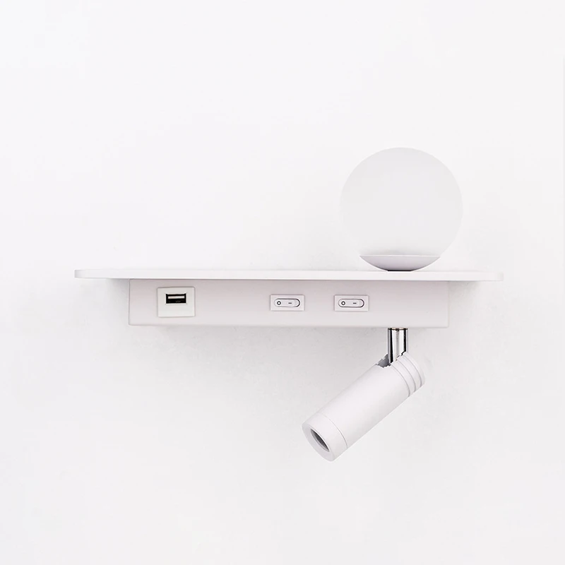 Современный светодиодный прикроватный настенный светильник для спальни с USB-зарядкой и переключателем, украшение для отеля, настенный светильник из железа и стекла
Современный светодиодный прикроватный настенный светильник для спальни с USB-зарядкой и переключателем, украшение для отеля, настенный светильник из железа и стекла