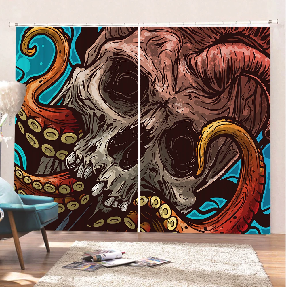3D printed skull curtain living room curtains bedroom curtains soft and comfortable curtains blackout curtains
3D printed skull curtain living room curtains bedroom curtains soft and comfortable curtains blackout curtains