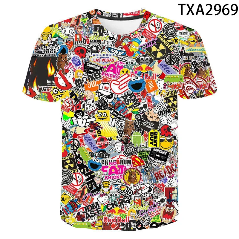 2021 New Summer Graffiti 3D T Shirts Casual Streetwear Boy Girl Kids Fashion Men Women Children Printed T-shirt Cool Tops Tee
2021 New Summer Graffiti 3D T Shirts Casual Streetwear Boy Girl Kids Fashion Men Women Children Printed T-shirt Cool Tops Tee