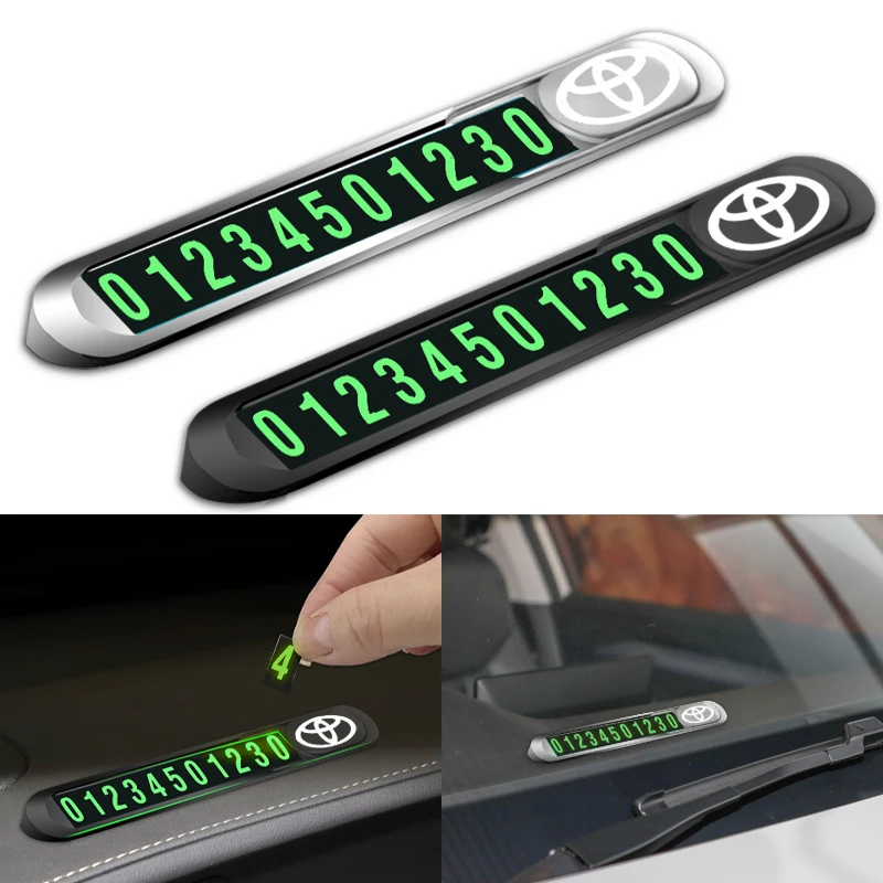 Luminous Car Parking Card for Toyota Century Auris FCV Mirai Premio Yaris Camry Carola Prius Crown Reiz FTCH FT-EV Hi-CT NS4 SAI
Luminous Car Parking Card for Toyota Century Auris FCV Mirai Premio Yaris Camry Carola Prius Crown Reiz FTCH FT-EV Hi-CT NS4 SAI