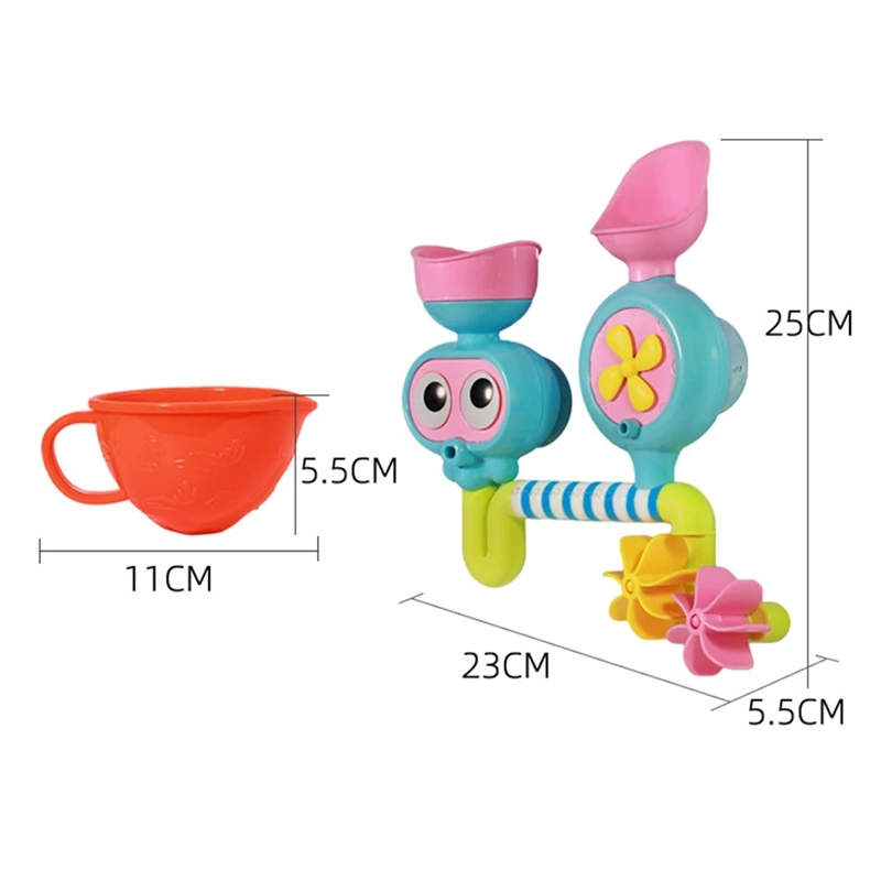 Baby Bath Toys Windmill with Waterfall Station and Suction Cups Kids Shower Bathtub Toys for Toddlers Kids 18 Months
Baby Bath Toys Windmill with Waterfall Station and Suction Cups Kids Shower Bathtub Toys for Toddlers Kids 18 Months