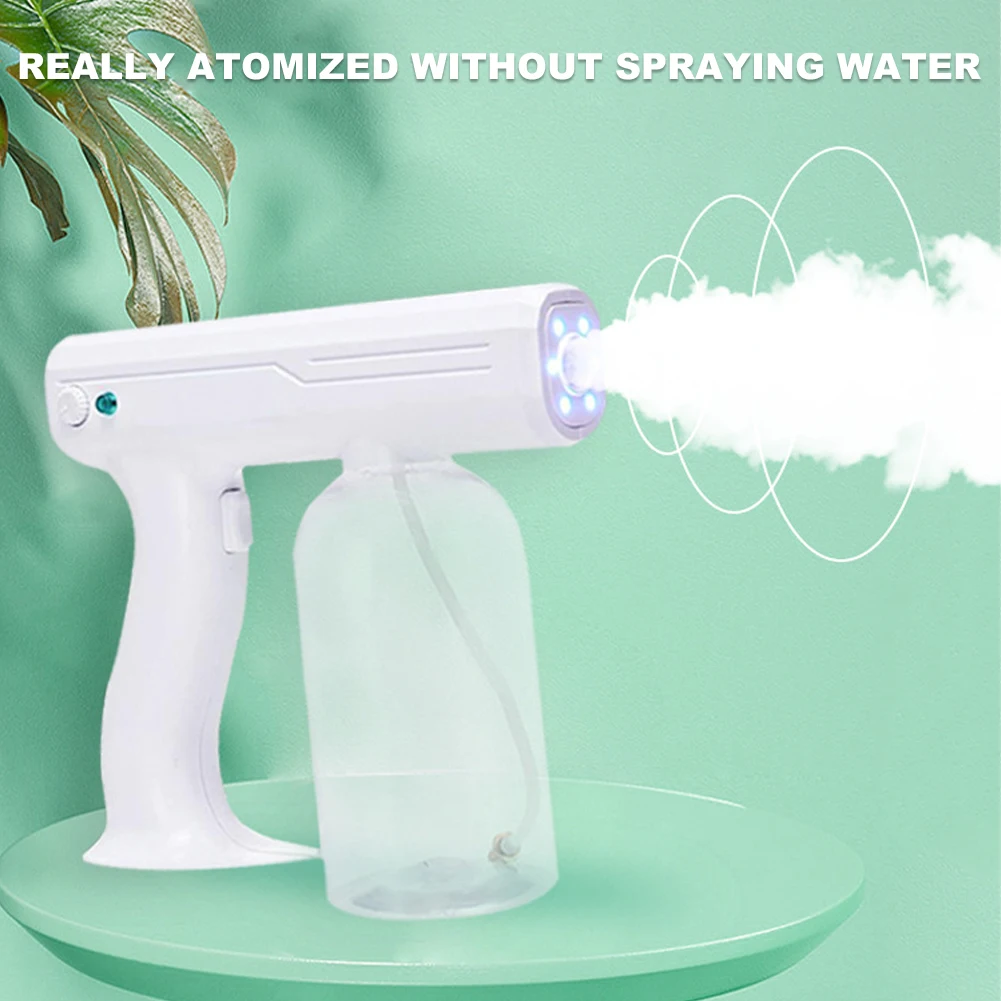 800 ML Wireless Electric Sanitizer Sprayer Disinfects Blue Light Nano Steam Spray Gun Sterilizing Nano Spray Gun For Home Office
800 ML Wireless Electric Sanitizer Sprayer Disinfects Blue Light Nano Steam Spray Gun Sterilizing Nano Spray Gun For Home Office