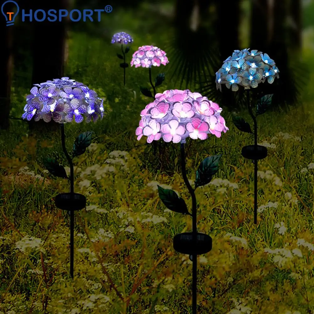 Solar Lawn Lamp LED Solar Light Artificial Hydrangea Simulation Flower Outdoor Waterproof Garden Lawn Stakes Lamps Yard Art
Solar Lawn Lamp LED Solar Light Artificial Hydrangea Simulation Flower Outdoor Waterproof Garden Lawn Stakes Lamps Yard Art