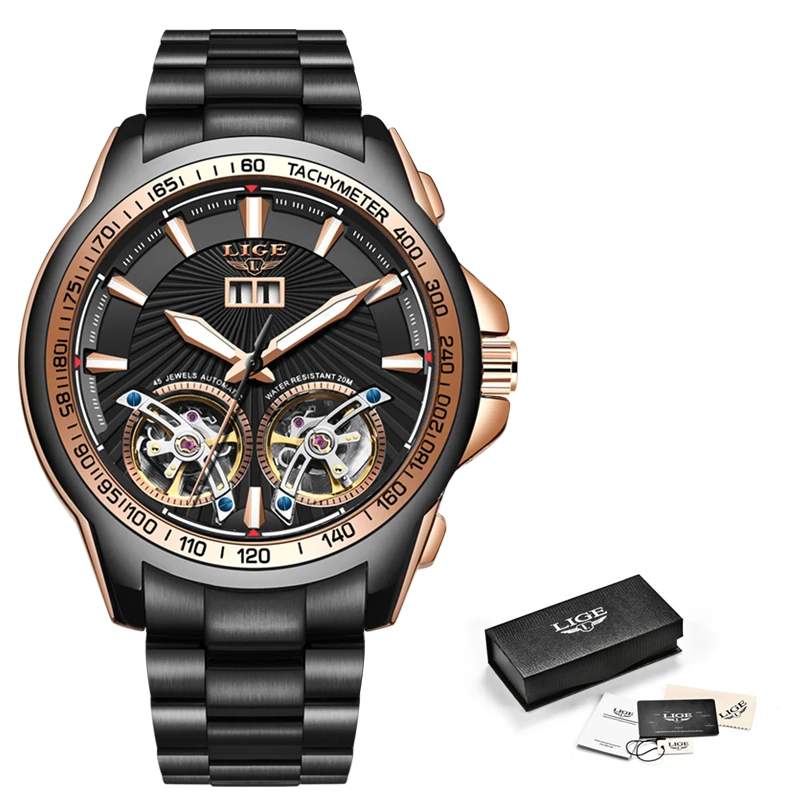 LIGE New Sport Clock Fashion Mens Watches Top Brand Luxury Automatic Watch Men All Steel Waterproof Mechanical Wristwatches+Box 
LIGE New Sport Clock Fashion Mens Watches Top Brand Luxury Automatic Watch Men All Steel Waterproof Mechanical Wristwatches+Box