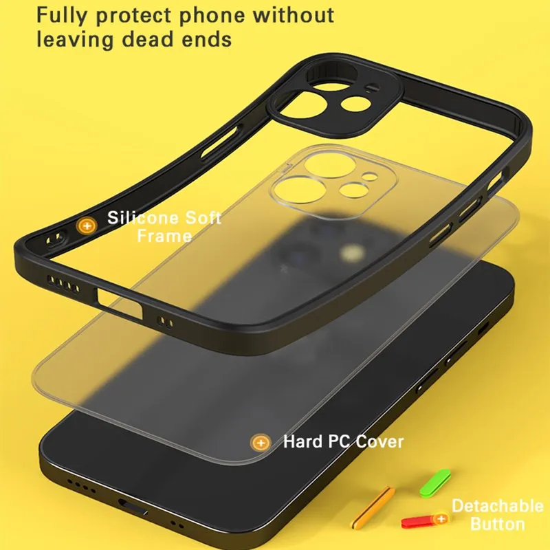 Shockproof Armor Matte Case For iPhone 12 11 Pro Xs Max X XR 8 7 6 Plus SE Mini Luxury Silicone Bumper Clear Hard PC Cover Funda
Shockproof Armor Matte Case For iPhone 12 11 Pro Xs Max X XR 8 7 6 Plus SE Mini Luxury Silicone Bumper Clear Hard PC Cover Funda