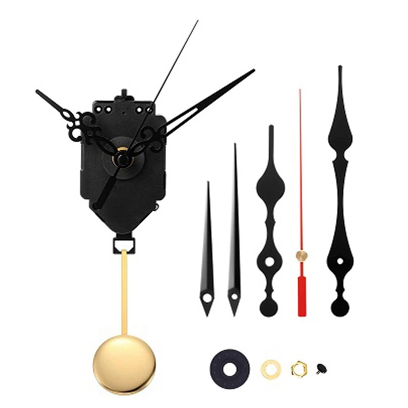 

Кварцевые маятниковые часы с механизмом, набор для самостоятельной сборки, 3 пары разных рук, для настенных часов, запчасти для ремонта, замена