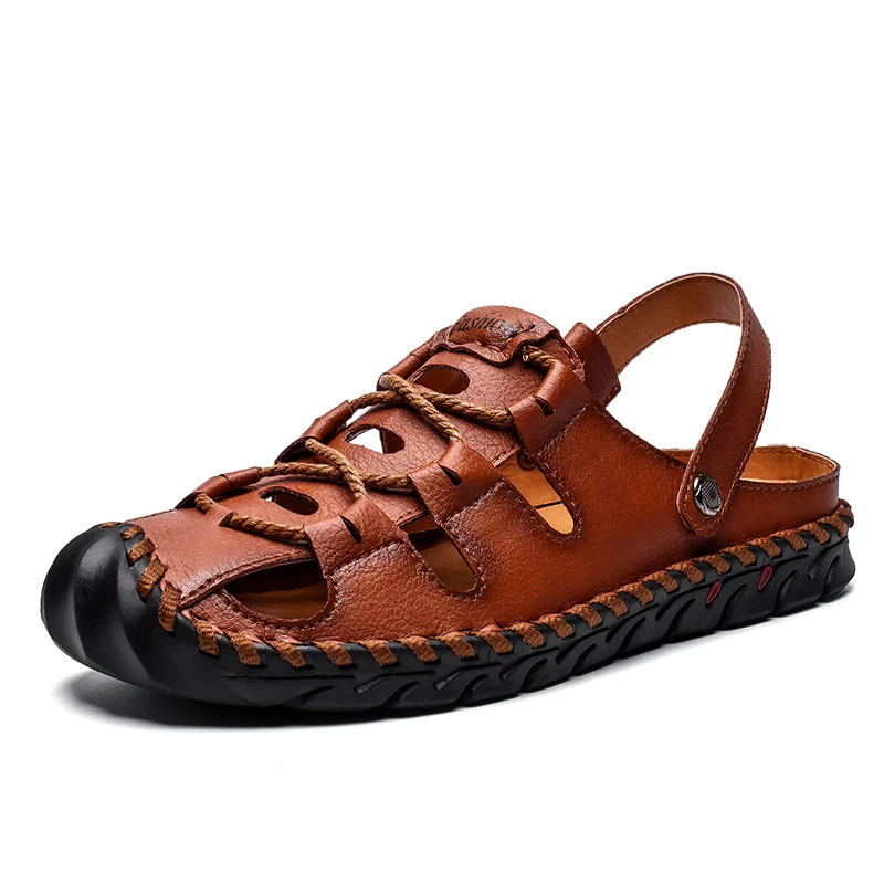 2021 New Summer Men Sandals Breathable Beach Sandals Men Casual Shoes High Quality Genuine Leather Men's Shoes Big Size 38-46
2021 New Summer Men Sandals Breathable Beach Sandals Men Casual Shoes High Quality Genuine Leather Men's Shoes Big Size 38-46