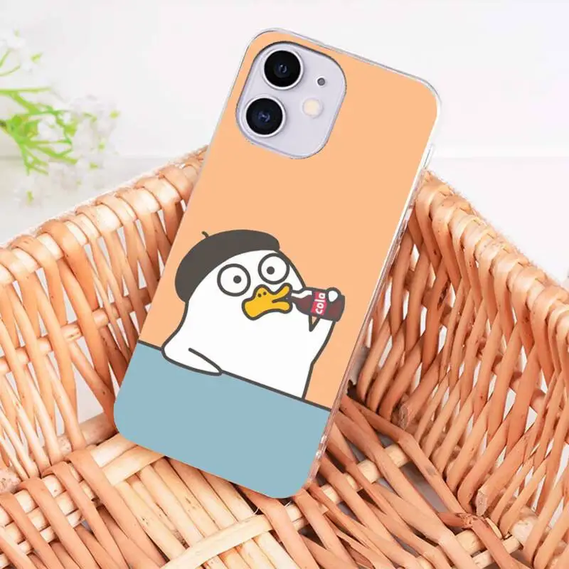 Korean cute cartoon duck animal Phone Case coque fundas for iphone 12 11 PRO MAX X XS XR 5S 6S 7 8 PLUS SE 2020
Korean cute cartoon duck animal Phone Case coque fundas for iphone 12 11 PRO MAX X XS XR 5S 6S 7 8 PLUS SE 2020