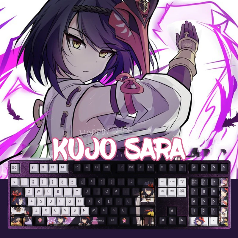 Kujo Sara Inazuma Personalized Theme Custom Gaming Keycaps Printed Customized Pc gamer Backlight keycap Heat Sublimation Comics
Kujo Sara Inazuma Personalized Theme Custom Gaming Keycaps Printed Customized Pc gamer Backlight keycap Heat Sublimation Comics