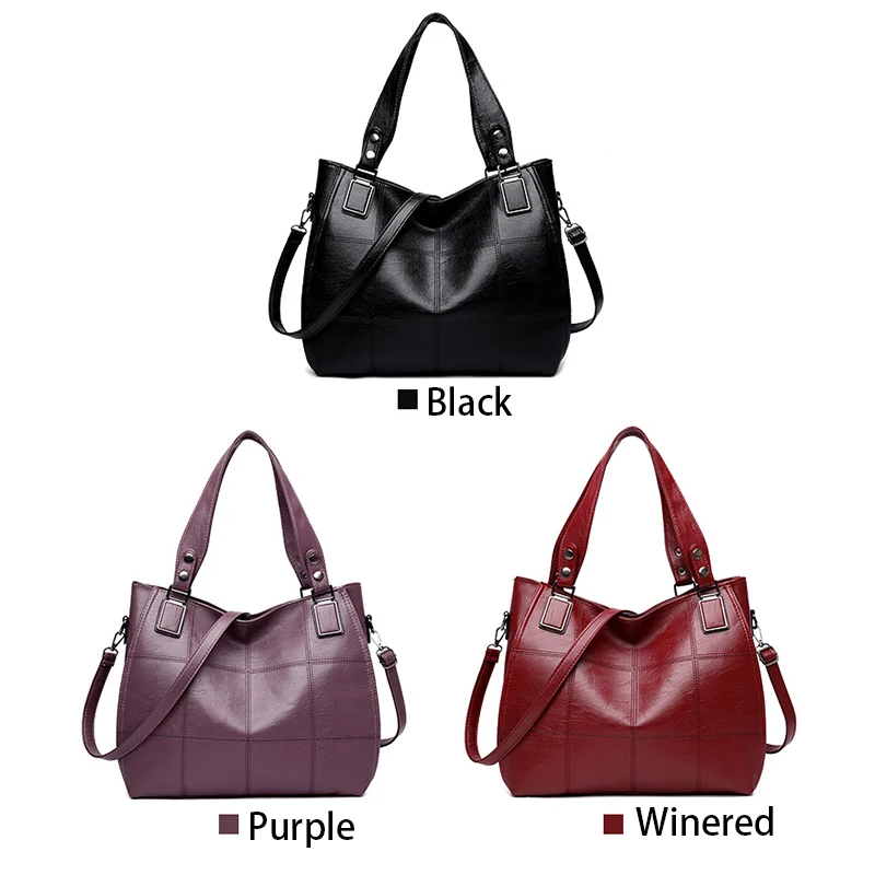 Fashion Handle Bag Women PU leather Shoulder Bag Large Capacity Crossbody Bag Vintage Handbag Luxury Lady Shopping Bag
Fashion Handle Bag Women PU leather Shoulder Bag Large Capacity Crossbody Bag Vintage Handbag Luxury Lady Shopping Bag