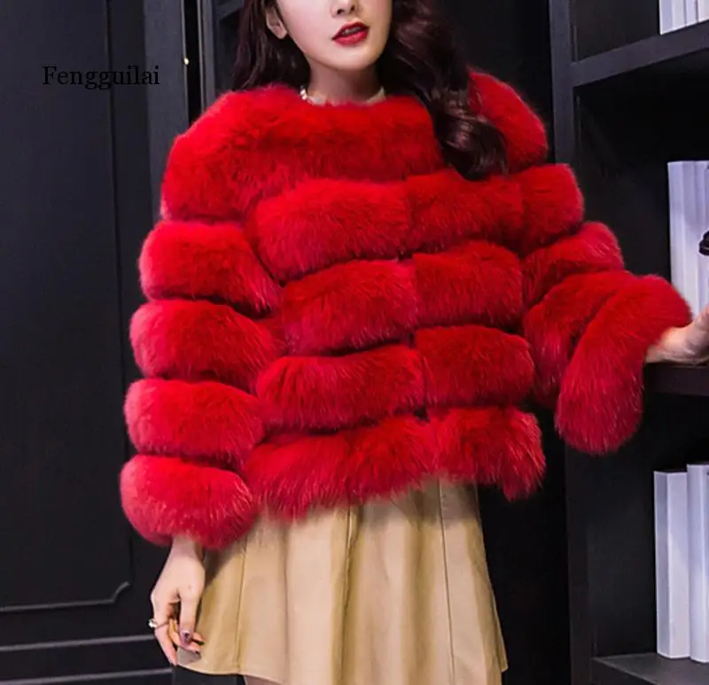 Fengguilai Women Winter New Fashion Solid Coat Elegant Thick Warm Outerwear Fake Thick Warm Fur Jacket
Fengguilai Women Winter New Fashion Solid Coat Elegant Thick Warm Outerwear Fake Thick Warm Fur Jacket