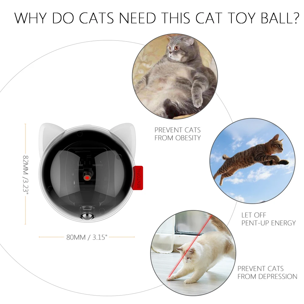LED Light Interactive Cat Chase Toys Automatic Cat Toy USB Rechargeable Red Dot LED Pointer Rotating Moving Electronic Pen
LED Light Interactive Cat Chase Toys Automatic Cat Toy USB Rechargeable Red Dot LED Pointer Rotating Moving Electronic Pen