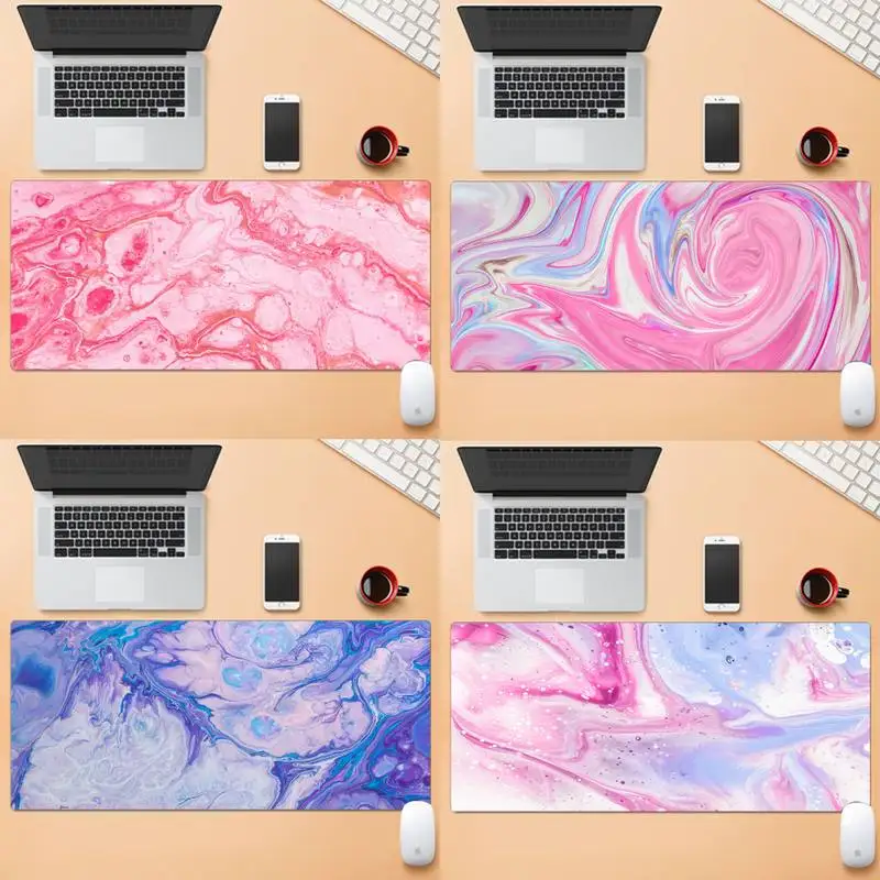 Pink Fluid Natural Rubber Gaming Mousepad Desk Mat Large Gaming Laptop XL Non-slip Rubber Office Computer Mouse Pad
Pink Fluid Natural Rubber Gaming Mousepad Desk Mat Large Gaming Laptop XL Non-slip Rubber Office Computer Mouse Pad