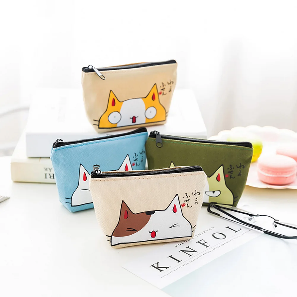 Cartoon Cat Print Key Coin Purse Women Mini Oxford Card Holder Zipper Money Pouch Purse Daily Storage Bag Kawaii Girls Wallet
Cartoon Cat Print Key Coin Purse Women Mini Oxford Card Holder Zipper Money Pouch Purse Daily Storage Bag Kawaii Girls Wallet