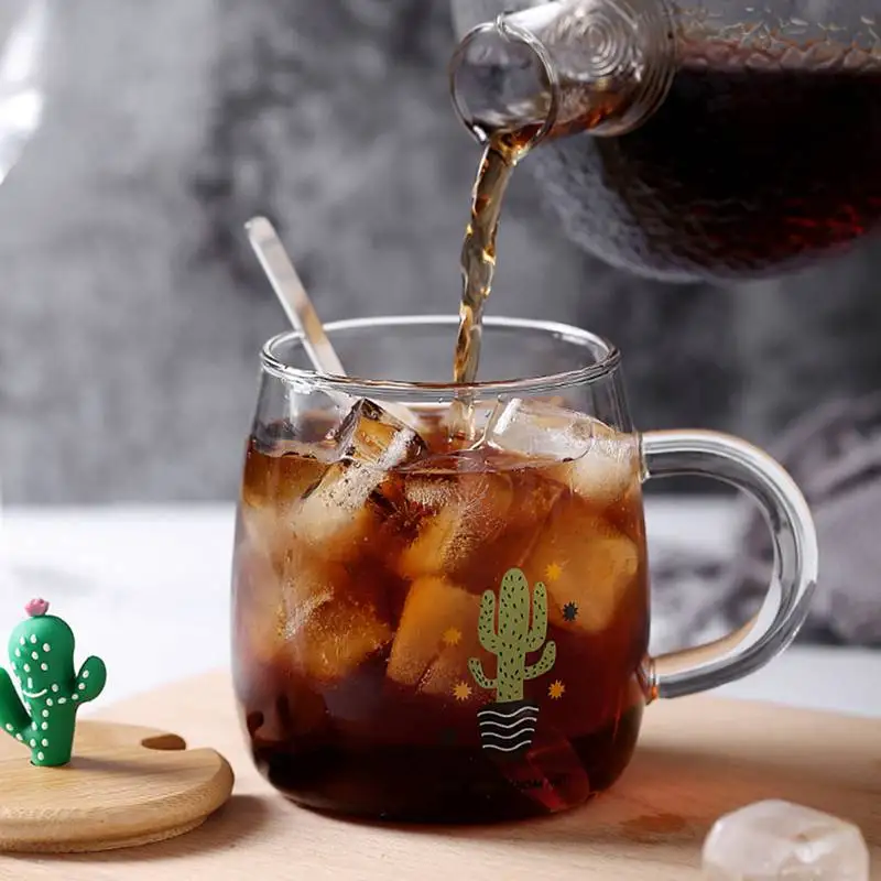 Household Milk Juice Glass Cup Cute Cactus Design Milk Shake Glass Cup Home Glass Water Cup With Lid Spoon Glass
Household Milk Juice Glass Cup Cute Cactus Design Milk Shake Glass Cup Home Glass Water Cup With Lid Spoon Glass