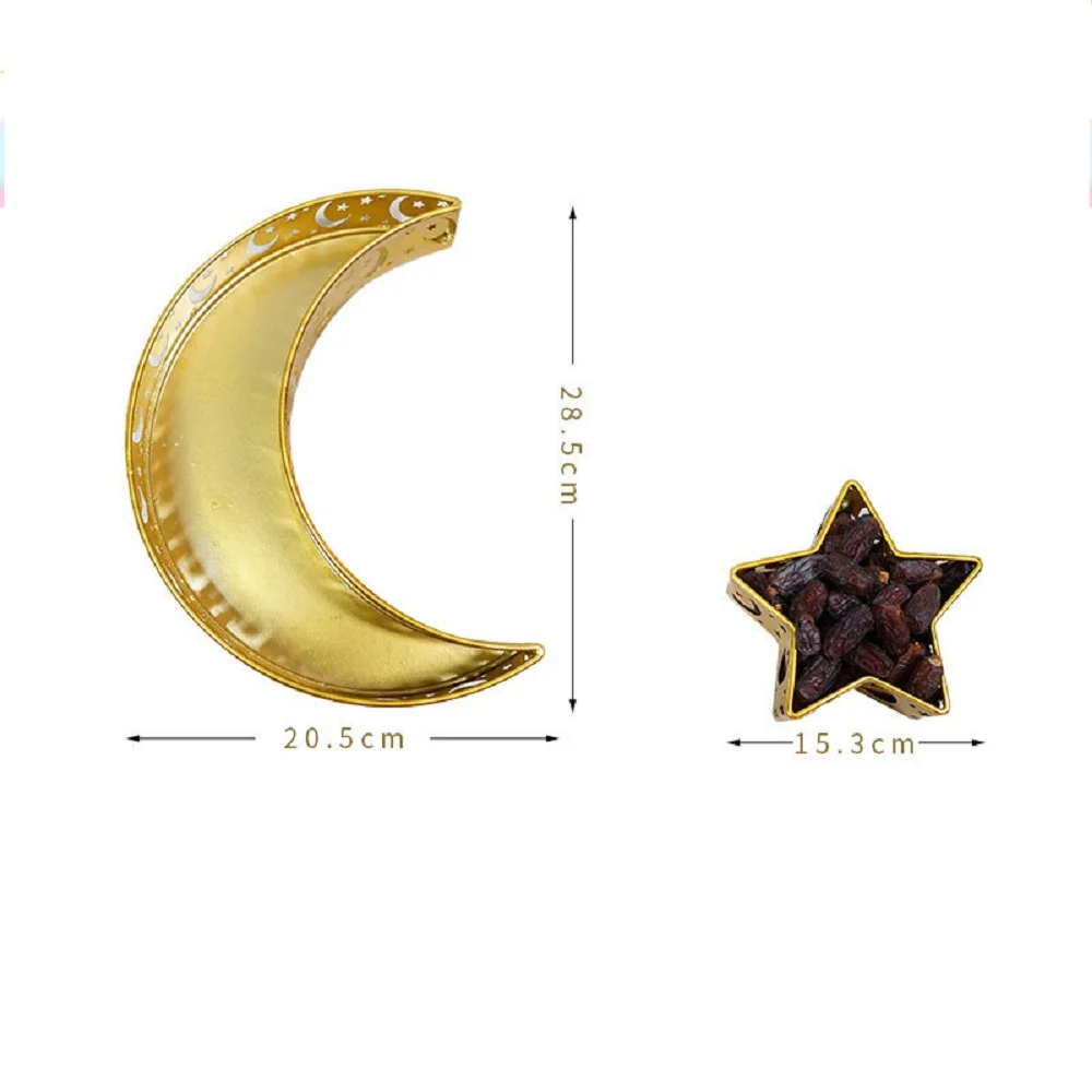 1 Set Moon Star Plate Eid al Adha Decoration Islamic Ramadan and Eid Food Plates Gift Golden Color 
1 Set Moon Star Plate Eid al Adha Decoration Islamic Ramadan and Eid Food Plates Gift Golden Color