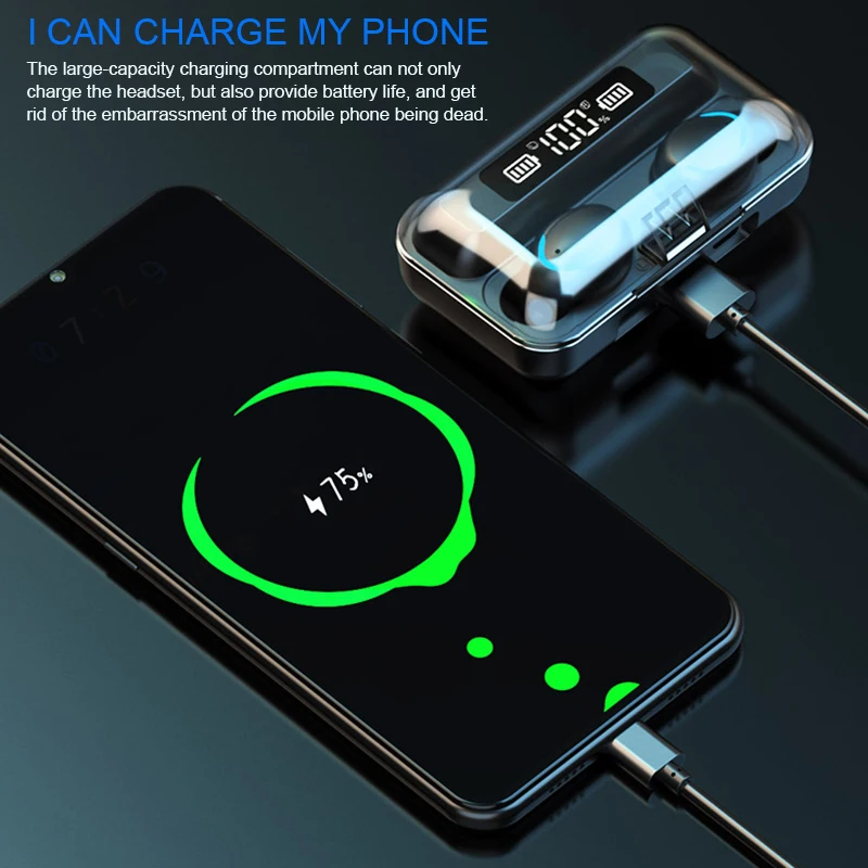 2021 Bluetooth 5.0 Earbuds LED Digital Power Display Noise Reduction Touch Switch Earphones Magnetic Charging Compartment
2021 Bluetooth 5.0 Earbuds LED Digital Power Display Noise Reduction Touch Switch Earphones Magnetic Charging Compartment