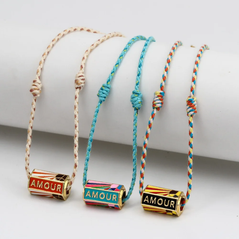 Wish Card 2021 Copper Charm Pendant Necklace for Women Fashion Party Jewelry Multicolor Rope Women's Neck Chain Choker One Piece
Wish Card 2021 Copper Charm Pendant Necklace for Women Fashion Party Jewelry Multicolor Rope Women's Neck Chain Choker One Piece