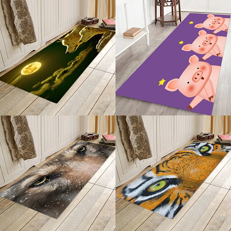 Wolf lion pig 3D animal print flannel home non-sliding floor mat mat in bathroom floor mat by bed
Wolf lion pig 3D animal print flannel home non-sliding floor mat mat in bathroom floor mat by bed