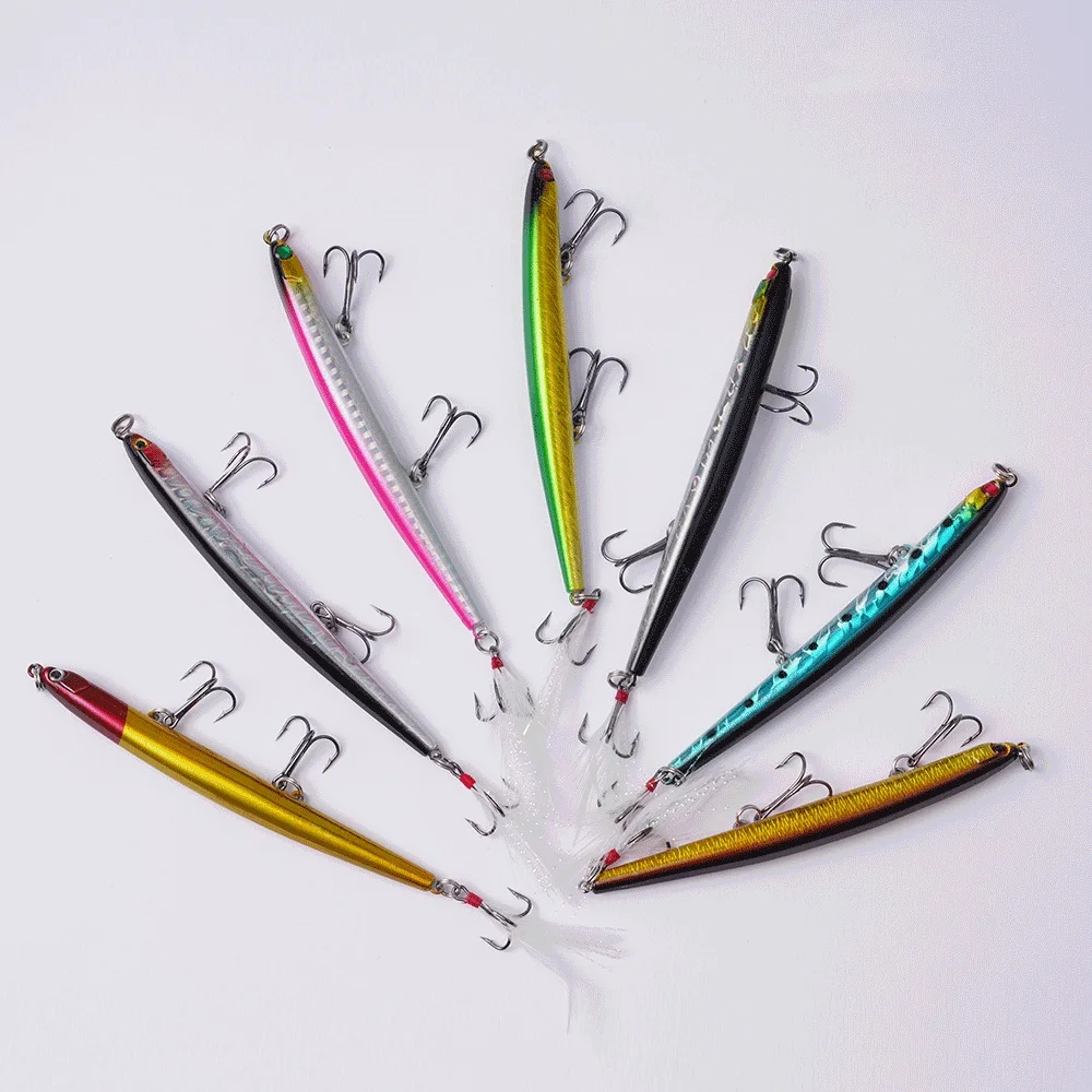 1PCS Hard Fishing Lure with Luminous Tail Artificial Laser Casting Sinking Bait 117mm 11.8g Wobblers tackle Fishing Accessory
1PCS Hard Fishing Lure with Luminous Tail Artificial Laser Casting Sinking Bait 117mm 11.8g Wobblers tackle Fishing Accessory