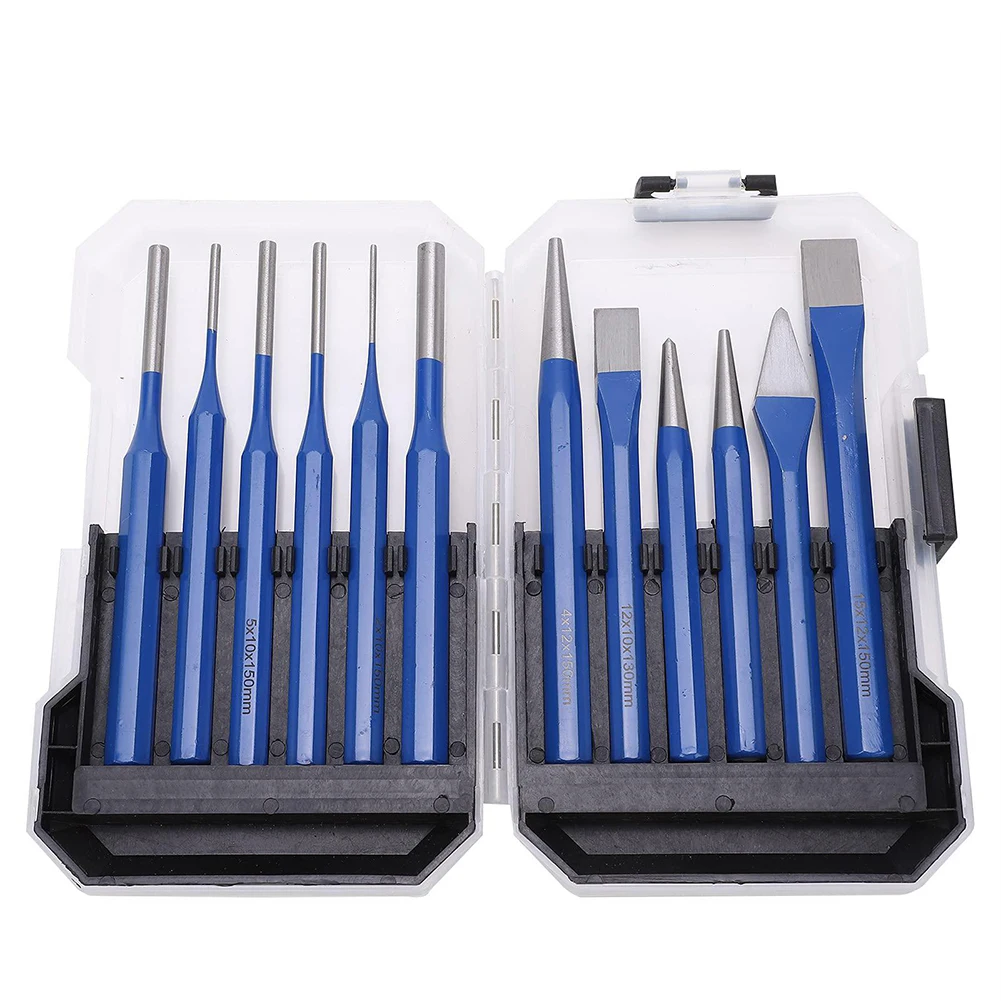 12PCS/Set Punch Chisel Set Pin Centre Taper Cold Gauge For Bolting Carving Masonry Riveting Mark Hole Woodwork Carve Set
12PCS/Set Punch Chisel Set Pin Centre Taper Cold Gauge For Bolting Carving Masonry Riveting Mark Hole Woodwork Carve Set