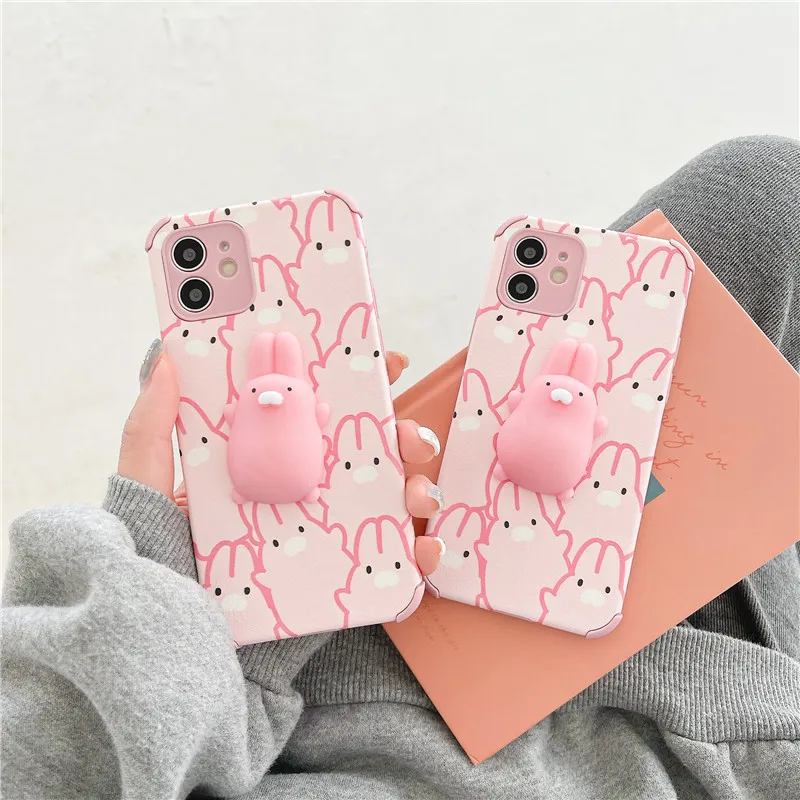 3D Cartoon Rabbit Squishy Leather Soft Phone Case for Iphone 12 Pro Max MiNi X XR XS 11 Pro Max 7 8 Plus SE 2020 Cute Cover
3D Cartoon Rabbit Squishy Leather Soft Phone Case for Iphone 12 Pro Max MiNi X XR XS 11 Pro Max 7 8 Plus SE 2020 Cute Cover