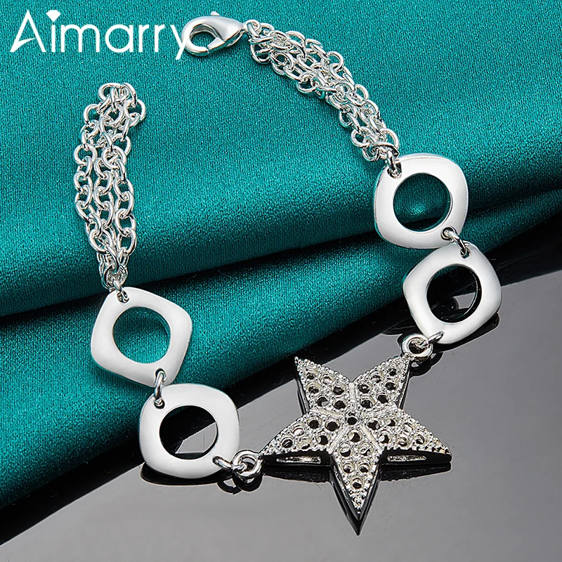 Aimarry 925 Sterling Silver High Quality Romantic Stars Bracelet For Women Party Engagement Wedding Gifts Fashion Jewelry
Aimarry 925 Sterling Silver High Quality Romantic Stars Bracelet For Women Party Engagement Wedding Gifts Fashion Jewelry